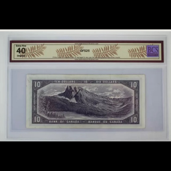 1954 Bank of Canada $10 - Picture 2 of 3